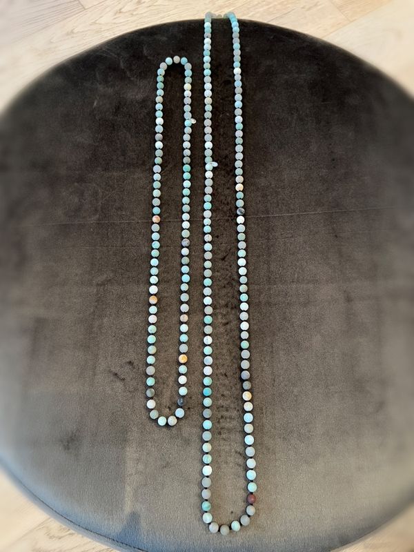 Amasonitt collier 126 cm